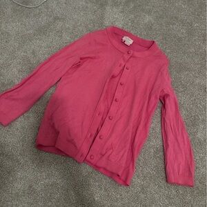 Kate Spade Barbie Pink Knit Sweater Cardigan